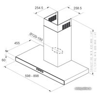 Кухонная вытяжка Jetair Monica 90 INX (PRF0025374)