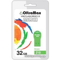 USB Flash OltraMax 210 32GB (зеленый) [OM-32GB-210-Green]