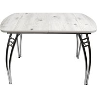 Кухонный стол ВВР Раздвижной пластиковый (бискайская сосна/паук 110-150/70)