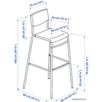 Стул Ikea Стиг 304.984.23 (черный)