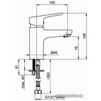Смеситель Rubineta UNO-18 (BK2)