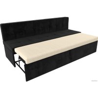 Диван Лига диванов Техас 340 (велюр черный)