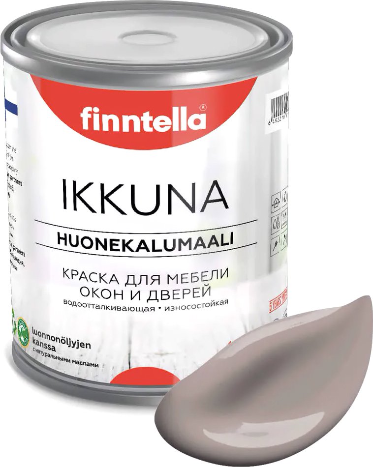 

Краска Finntella Ikkuna Kaakao F-34-1-3-FL075 2.7 л (светло-коричневый)