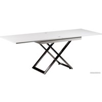 Стол-трансформер Levmar Cross G15/S79 (белый глянец/нержавеющая сталь)