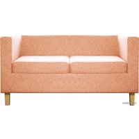 Софа Brioli Билли Д двухместный (рогожка, J11 розовый/светлые ножки)