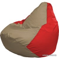 Кресло-мешок Flagman Груша Макси Г2.1-92 (красный/бежевый темный)
