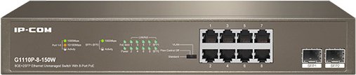 

Неуправляемый коммутатор IP-COM G1110P-8-150W