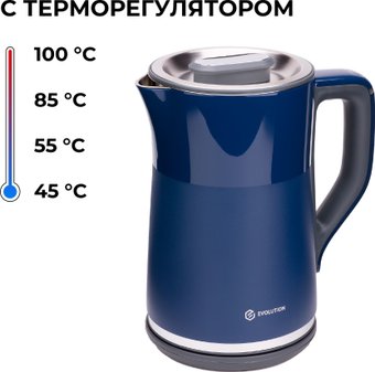 Электрический чайник Evolution KP18151D (синий)