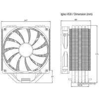 Кулер для процессора GlacialTech Igloo H58 PWM