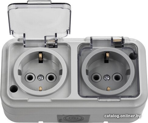 Розетка Bylectrica РА16-303(02) (серый)