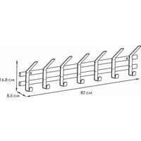 Вешалка для одежды ЗМИ Торонто 7 ВНТ7 (белый)