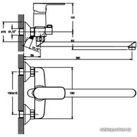 Смеситель Mixxus Hansberg 008 Euro MX0118