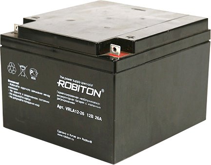 

Аккумулятор для ИБП Robiton VRLA12-26 (12В/26 Ач)