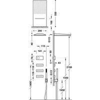 Душевая система  Tres Shower Technology 09288408NM