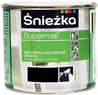 

Эмаль Sniezka Supermal масляно-фталевая 0.4 л (черный)