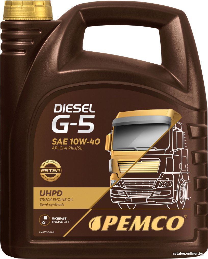 Моторное масло Pemco DIESEL G-5 UHPD 10W-40 5л