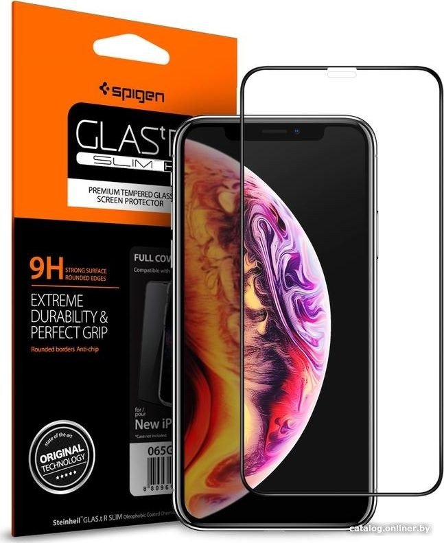 Защитное стекло Spigen Glas FC для iPhone 11 Pro/XS/X 063GL25234