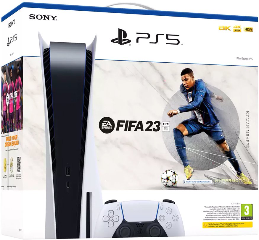 

Игровая приставка Sony PlayStation 5 + FIFA 23