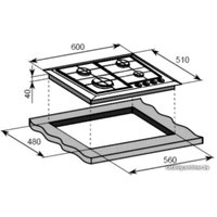 Варочная панель Weissgauff HGG 641 BG