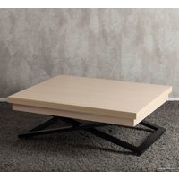 Стол-трансформер Levmar Accord D31/S53 (выбеленный дуб/черные опоры)