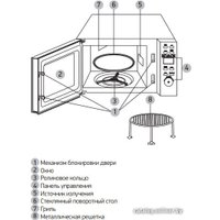 Микроволновая печь BBK 20MWG-732T/B-M
