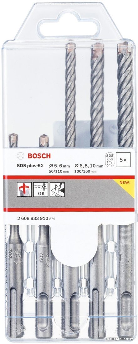 Набор буров Bosch 2608833910 (5 предметов)