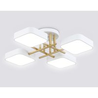 Припотолочная люстра Ambrella light FL516341/4 WH/GD (белый/золото)