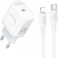 Сетевое зарядное Borofone BA99A Lightning (белый)