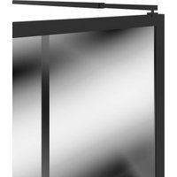 Стеклянная шторка для ванны Teymi Helmi 90x200 T00301 (прозрачное стекло/черный матовый )