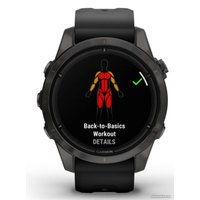 Умные часы Garmin Epix Pro Gen 2 Sapphire 42 мм (карбоново-серый титан/черный)