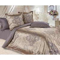 2-спальный комплект постельного белья с евро простыней Экотекс Элитный комплект Карингтон (2-сп с европростыней, нав. 70х70 и 50х70) в Борисове