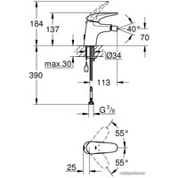 Смеситель Grohe Eurostyle 23721003