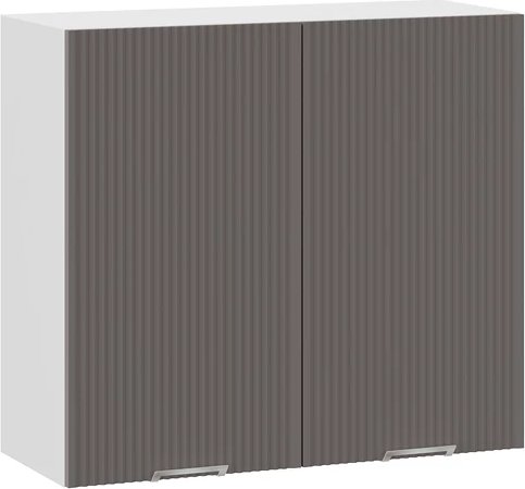 

Шкаф навесной Трия Кимберли 1ВВ8 с двумя дверьми (белый/муссон)