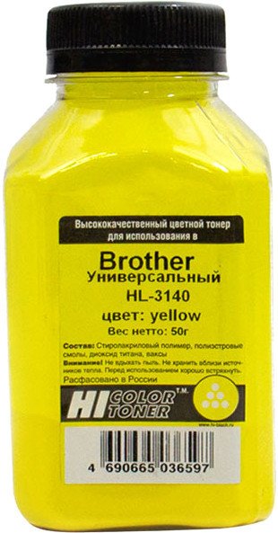 

Тонер Hi-Black Универсальный для Brother HL-3140 (желтый) 50 г