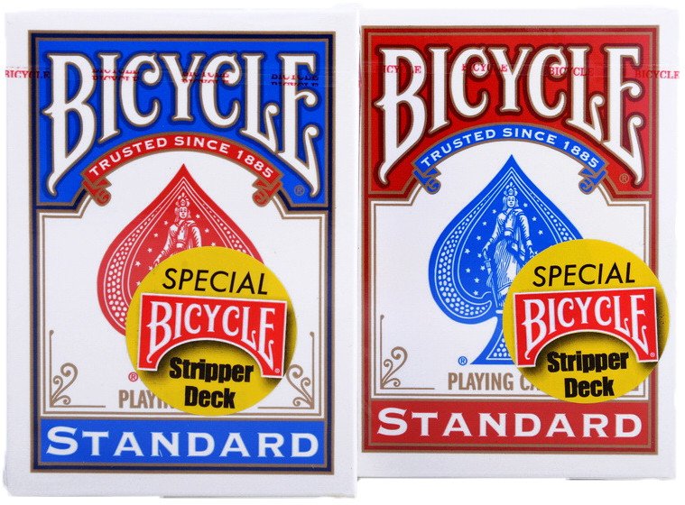 Карточная игра Bicycle Stripper Deck 1014830 (красный/голубой)