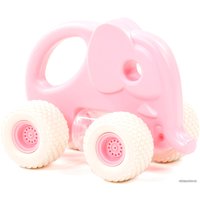 Погремушка Полесье Беби Грипкар Слоник 90256 (розовый)