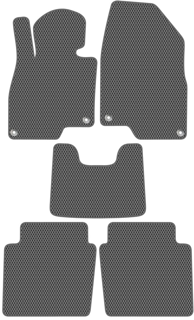 

Комплект ковриков для авто Alicosta Hongqi H5 II (седан, гибрид / Седан,гибрид) 2022 - Н.В. (серый, ромб)