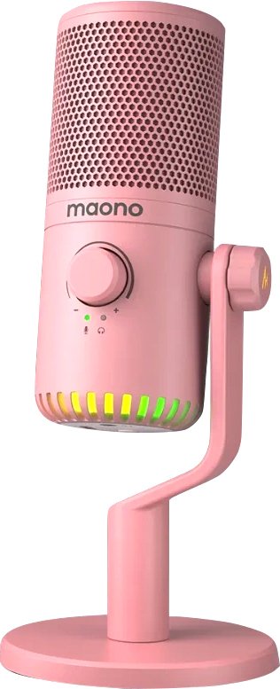 

Проводной микрофон Maono DM30 (розовый)