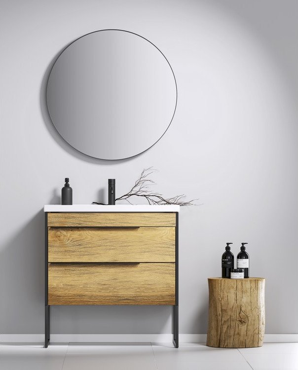 

Aqwella Тумба с умывальником Fargo 1010 FRG0110DB+4640021065204+FRGN440