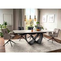 Кухонный стол Signal Infinity ceramic INFINITYBC160 (белый/черный)