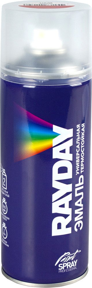 

Эмаль Rayday Термостойкая RD-011 0.52 л (красный)