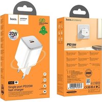 Сетевое зарядное Hoco N40 (белый)