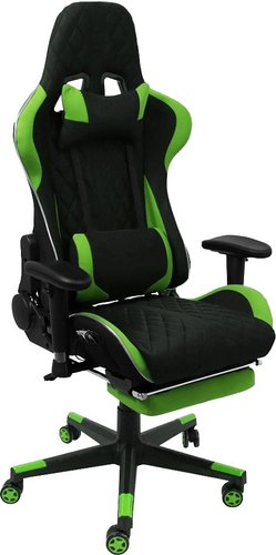 Игровое (геймерское) кресло AksHome Axel (черный/зеленый)