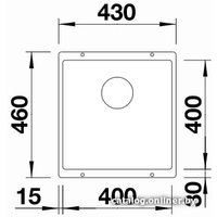 Кухонная мойка Blanco Subline 400-U 525990 (черный)