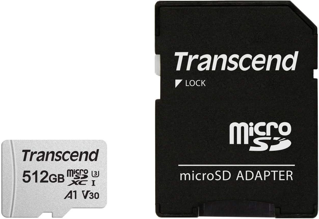 

Карта памяти Transcend microSDXC 300S 512GB (с адаптером)