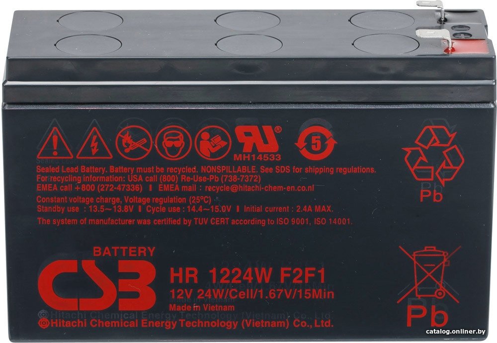Аккумулятор для ИБП CSB Battery HR1224W F1 (12В/6.4 А·ч)