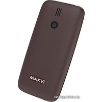 Кнопочный телефон Maxvi B110 (коричневый)