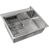 Кухонная мойка ARFEKA ECO AR мойка 600*500, коландер, дозатор SATIN DECOR VOLCANIC ROCK