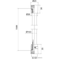 Душевой шланг IDDIS 04P15MGi19
