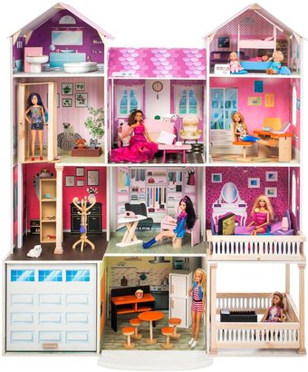 Кукольный домик Paremo Поместье Агостина с мебелью, светом и звуком PD318-17